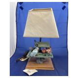 Decorative Bird Table Lamp w/Shade