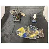 3 Pcs - Glass Candle Holder - Mini Oil Lamp