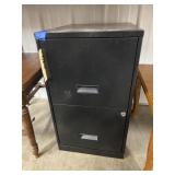 Metal 2-Drawer Letter Sized Filing Cabinet