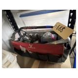 Bullwerk Tool Tote w/Pipe Wrench & More