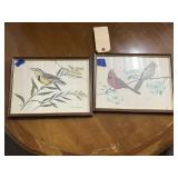 2 Pcs - Framed Wall Art - Birds