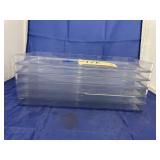 Stack of Clear Plastic Trays