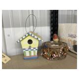 Ceramic Birdhouse Dï¿½cor & Decorative Nest