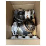 Colanders - Small Sauce Pan - Metal Mixing Bowl