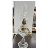 Electric Oil Lamp Style Glass Lamp