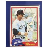 1981 HOF CARL YASTRZEMSKI CARD