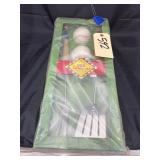 BBQ Utensil Set - Baseball Themed