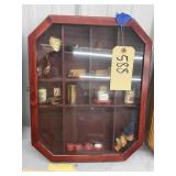 Wood Display Shelf w/Miniatures