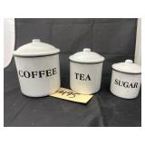 3 - Nesting Metal Canisters