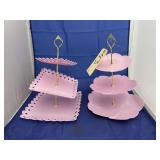 2 - Plastic 3-Tiered Dessert Display Stand
