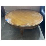 Wood Round Coffee Table 38"Dia x 16"H