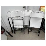 4 - Plastic Folding Chairs
