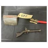 Matchbook Hanger & Decorative Toy Gun