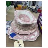 11 Pcs - Crown Ducal Colonial Times Dinnerware