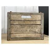 Producers Dair Co Brockton Mass  Wood Crate