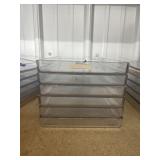 Stack of Clear Plastic Trays