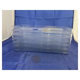 Stack of Clear Plastic Trays