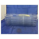Stack of Clear Plastic Trays