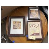 3 Pcs - Framed Wall Art