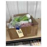 Box of Assorted Styrofoam Cups & Skirts