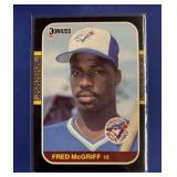 2ND YR CARD 1987 DONRUSS HOF FRED MCGRIFF