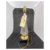 Crackle Glass Table Lamp - no shade