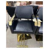 Gold Accent Salon Chair