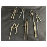 6 - Assorted Math Compasses