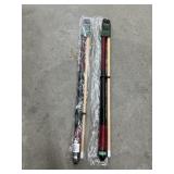 2 Pcs - Mizerak 57" Hardwood Pool Cues