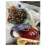 2 Pcs - M&M Plastic Figure & String Lights