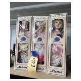 3 - Merrie Porcelain Dolls
