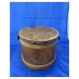 Wooden Bucket w/Lid