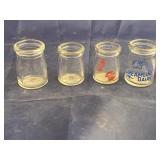 4 Pcs- Mini Milk Bottles