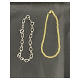 14K Triple Chain 925 Braided Bracelet