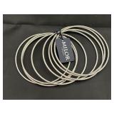 925 Milor (Italy) Bangle Bracelets w/Tags 28G