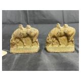 2 - Brass Horse Bookends
