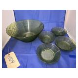 5 Pcs - Salad Bowl w/Individual Bowls
