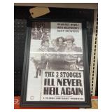 3 Stooges Framed Advertisement Poster