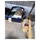 4 - Outdoor Rugs & Runner & Plastic Bin