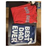 Sz 3Xl Red Sox Shirt & 2X Best Dad T Shirt