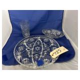 Anchor Hocking Star of David Serving Tray