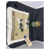 Cow Themed Linen & Milk Tin