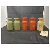 5 - Milk Jug Salt/Pepper - Cream/Sugar Canisters