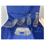 5 Pcs - Anchor Hocking Star of David Cruets