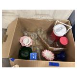 Assorted Glass Tumblers - Jar - Soap Stand