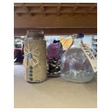 4 Pcs - Twine Wrapped Candle Votives & More