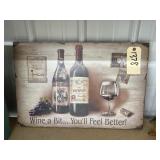 Wine Themed Wood Dï¿½cor