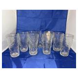 9 - Anchor Hocking Star of David Tumblers