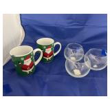 5 Pcs - 3 Cups & 2 Christmas Mugs