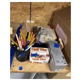 Pile of Assorted Office Supplies